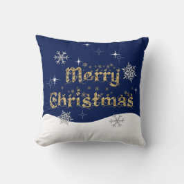 Cojín Decorativo Sencillo Purpurina elegante de Navidades espumosos