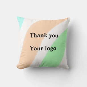 Cojín Decorativo Sencillo y minimalista logotipo personalizado eleg