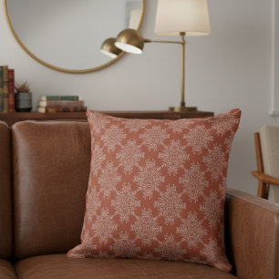 Cojín Decorativo Sencillo y moderno patrón de Damasco floral Terrac