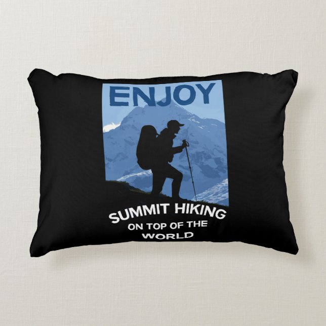 Cojín Decorativo Senderismo por las montañas de la Cumbre | Trekkin (Anverso)