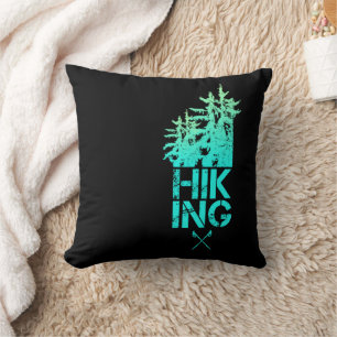 Cojín Decorativo Senderismo y trekking al aire libre Diseño de bosq