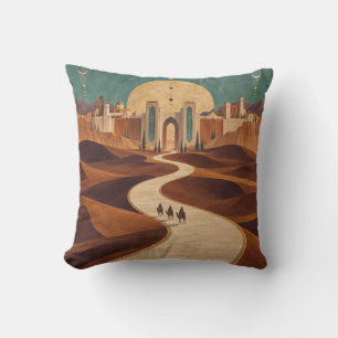 Cojín Decorativo Sendero Desierto Sinuoso Palacio del Sol