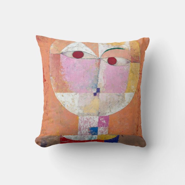 Cojín Decorativo Senecio, Paul Klee (Anverso)