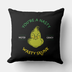 Cojín Decorativo Señor Grinch   Eres un Zorrillo Asqueroso