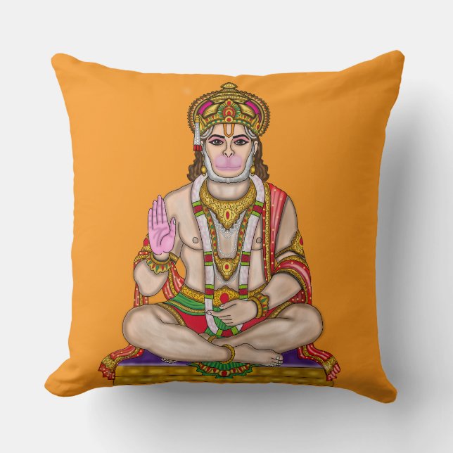 Cojín Decorativo Señor Hanuman  (Anverso)