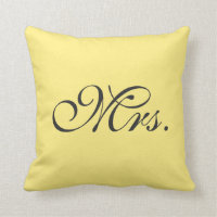 Señora amarilla limón Pillow