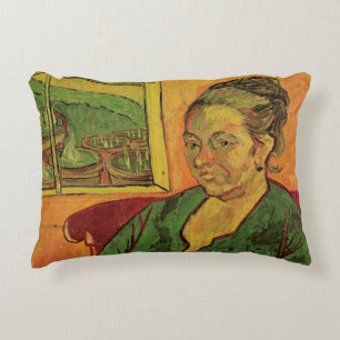 Cojín Decorativo Señora Augustine Roulin por Vincent van Gogh