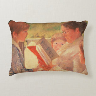 Cojín Decorativo Señora Cassatt Reading a sus nietos, 1888