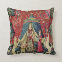 Cojín Decorativo Señora de la impresión de la tapicería del vintage