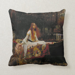 Cojín Decorativo Señora de la pintura del Pre-Raphaelite del