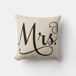 Cojín Decorativo Señora escritura negra del |