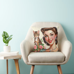 Cojín Decorativo Señora Gata Adorable