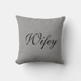Cojín Decorativo Señora gris Pillow de Wifey