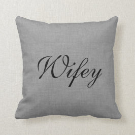 Cojín Decorativo Señora gris Pillow de Wifey