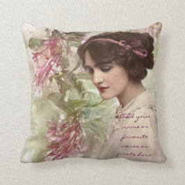 Cojín Decorativo Señora hermosa Actress Portrait del Victorian del