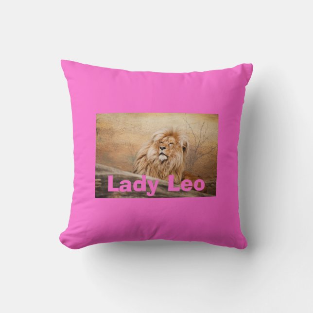 Cojín Decorativo Señora Leo Lion Pillows (Anverso)