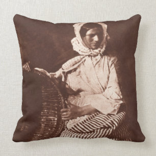 Cojín Decorativo Señora Pasillo, New Haven, c.1843-47 (impresión