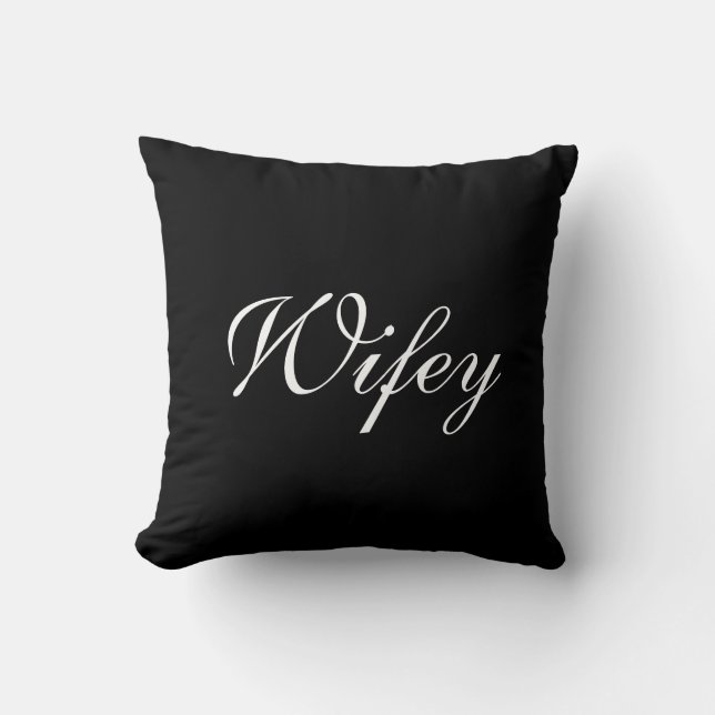 Cojín Decorativo Señora Pillow de Wifey (Anverso)
