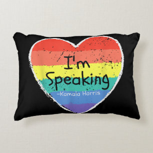 Cojín Decorativo Señora Vicepresidenta Hablo Kamala Harris gi