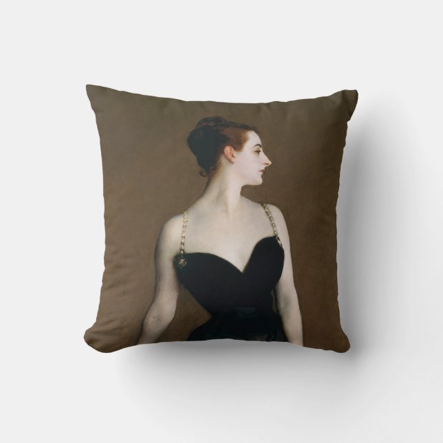 Cojín Decorativo Señora X Pillow de John Singer Sargent (Anverso)