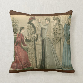 Cojín Decorativo Señoras del Victorian en biblioteca