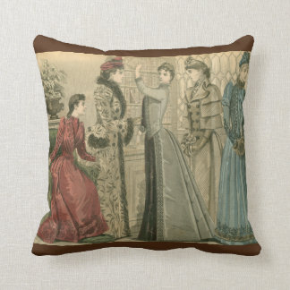 Cojín Decorativo Señoras del Victorian en biblioteca