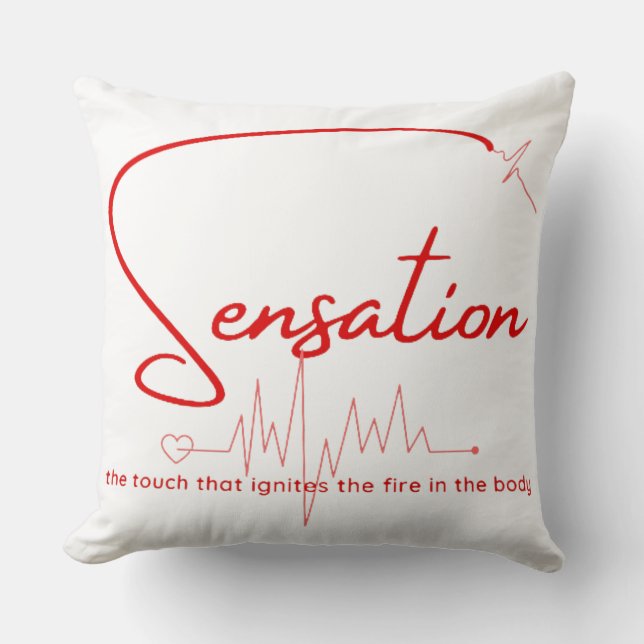 Cojín Decorativo Sensation Pulse Heartline (Anverso)