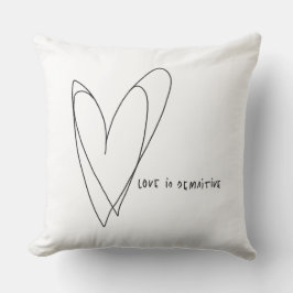 Cojín Decorativo Sensibilidad amorosa corazones lindos