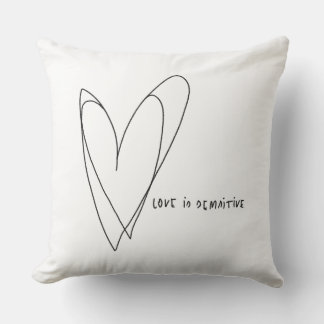 Cojín Decorativo Sensibilidad amorosa corazones lindos