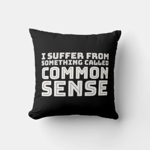 Cojín Decorativo Sentido común - Humor lógico