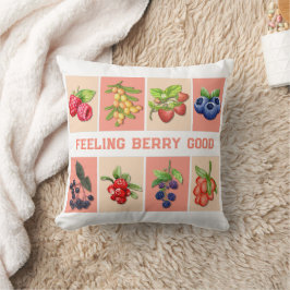 Cojín Decorativo SENTIMIENTO BERRY BUENO Personalizable Fresa
