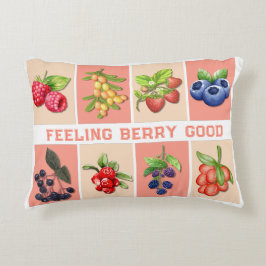 Cojín Decorativo SENTIMIENTO BERRY BUENO Personalizable Fresa