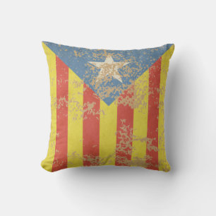 Cojín Decorativo Senyera Estelada Blava Antiga