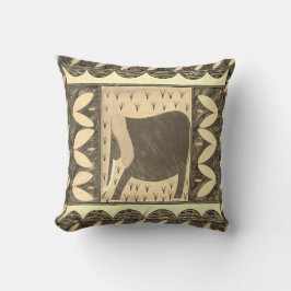 Cojín decorativo Sepia de elefante keniano