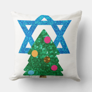 Cojín Decorativo sequin christmukkah hanukkah