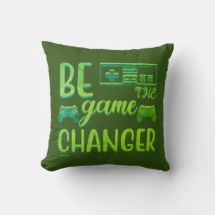 Cojín Decorativo SER EL CAMBIO DE JUEGOS inspirador