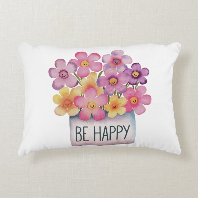 Cojín Decorativo Ser feliz (Anverso)