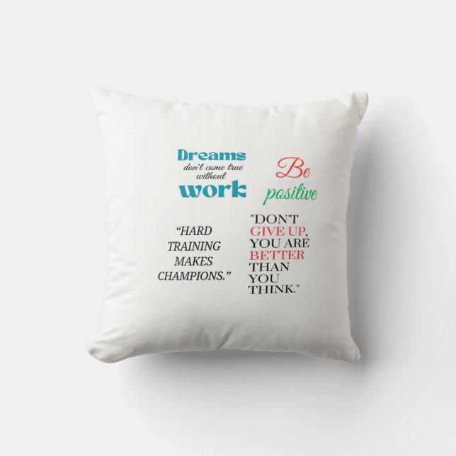 Cojín Decorativo ser positivo (Anverso)