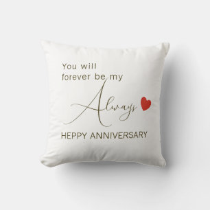 Cojín Decorativo Serás Mi Siempre Por Siempre – Amor Romántico