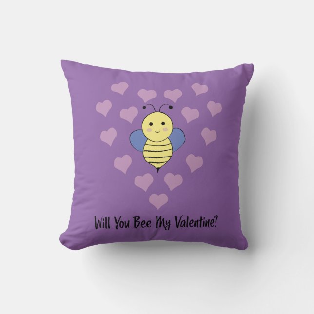 Cojín Decorativo ¿Serás Mi Valentín? (Anverso)