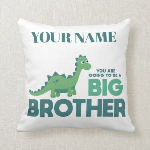 Cojín Decorativo Serás un dinosaurio hermano mayor