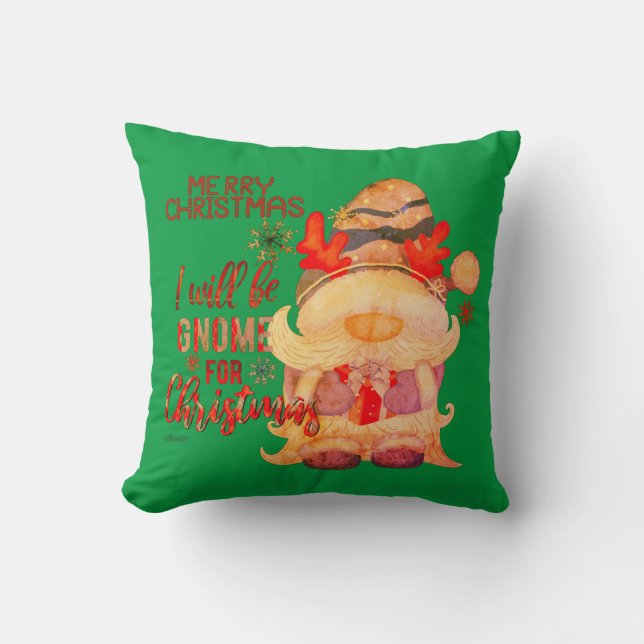 Cojín Decorativo SERÉ BUENO PARA NAVIDADES navidades graciosos (Anverso)
