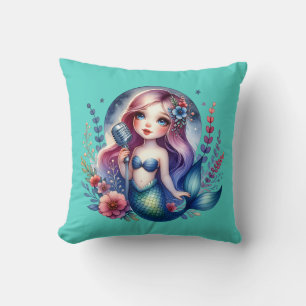 Cojín Decorativo "Serenade de Sirena Melódica"