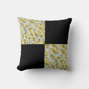 Cojín Decorativo Serenade Primavera: Frangipanis Amarillos Sobre Ne