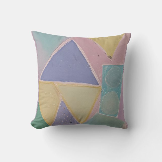 Cojín Decorativo Serene Abstracts: A Pastel Dream (Anverso)