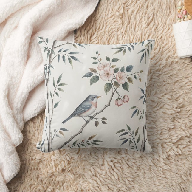 Cojín decorativo Serene Bird & Blossom (Manta)