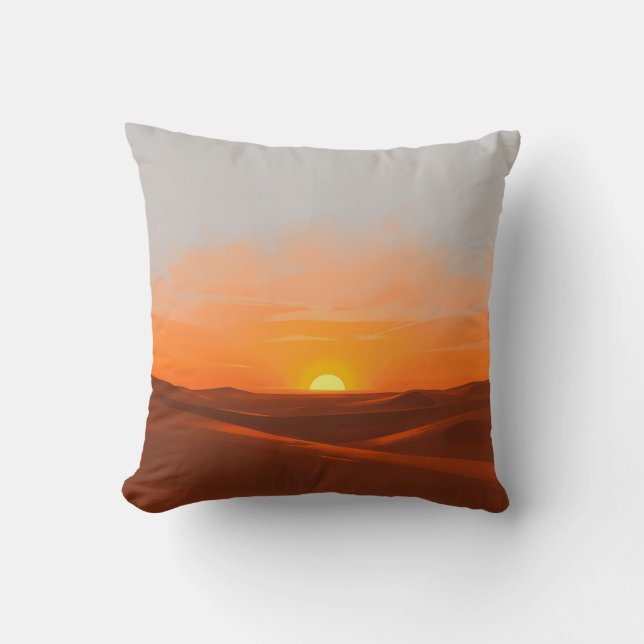 Cojín Decorativo Serene Desert Sunset (Anverso)