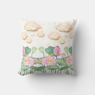 Cojín Decorativo Serene Lotus Garden Pillow