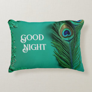 Cojín Decorativo Serene Peacock Buenas Noches Pilares