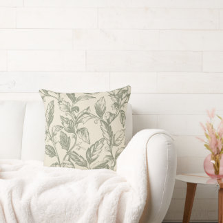 Cojín Decorativo Serene Sage Green | Rústico Vine Charm Cottagecore